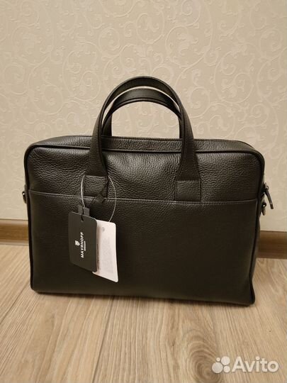 Мужская деловая кожанная сумка Mayrnoff