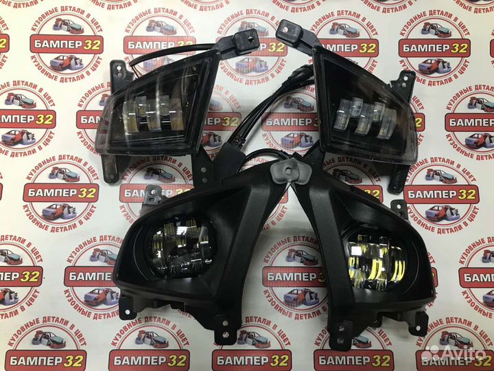 Противотуманные фары LED Лада Приора 5 и 7 линз