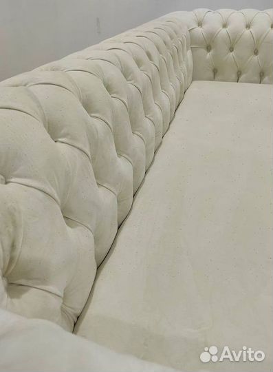 Диван Честер Велюр с механизмом дельфин