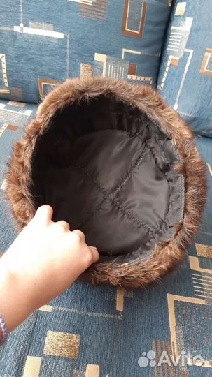 Норковая шапка мужская ушанка