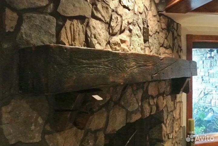 Стол река. Каминная балка или барная стойка
