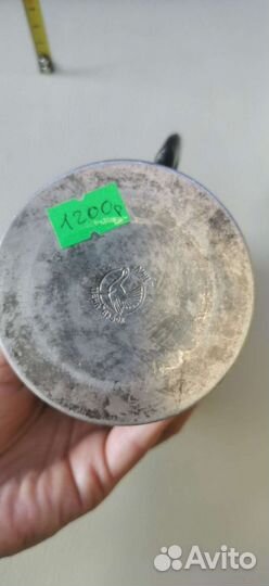 Кофейник-Чайник Мельхиор Советский с клеймом птици