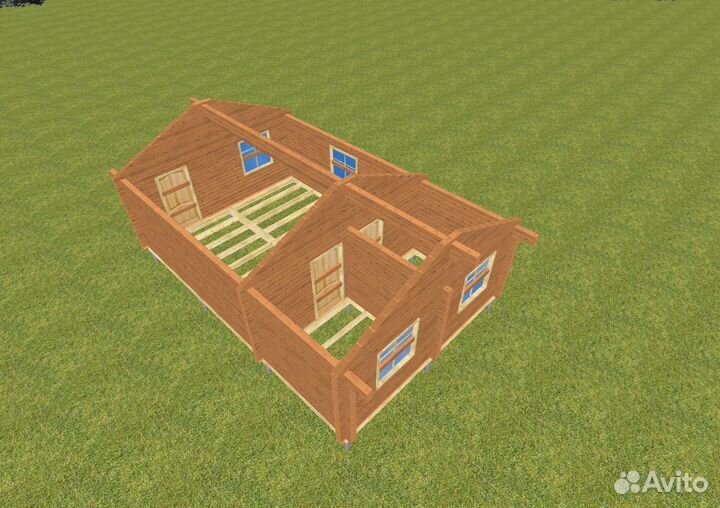 Дом из профилированного бруса 6х9