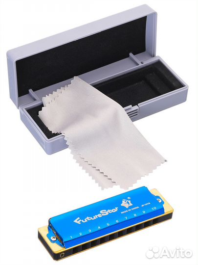 Губная гармошка Future Star JF-1018 BL цвет синий