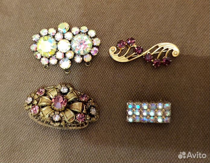 Брошь Аврора Бореалис Чехословакия, винтаж