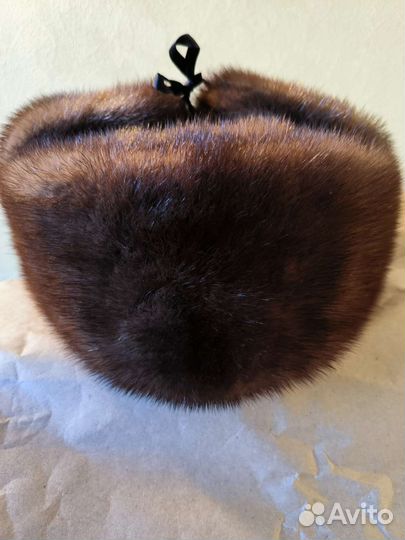 Норковая шапка мужская новая 62