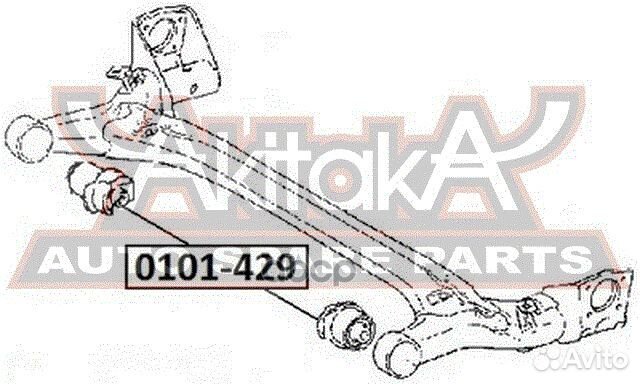 Сайлентблок зад.балки toyota allion AZT240