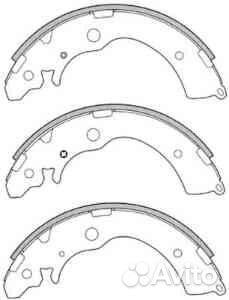 Колодки бараб Honda Accord/CR-V/Civic/Suzuki Jimny