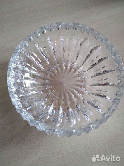 Конфетница из чешкого хрусталя СССР