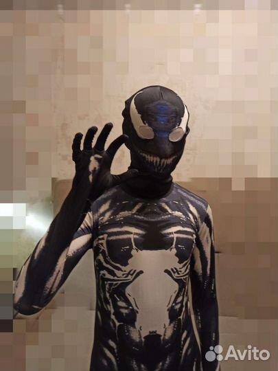 Костюм Веном для аниматоров взрослый на 178-185см