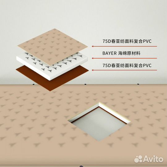 Самонадувающийся матрас 191.5х70х5 см Chanodug