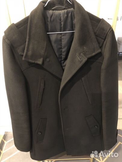 Пальто мужское шерсть черное Donatto city