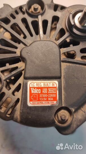 Генератор valeo 37300-22650 90A