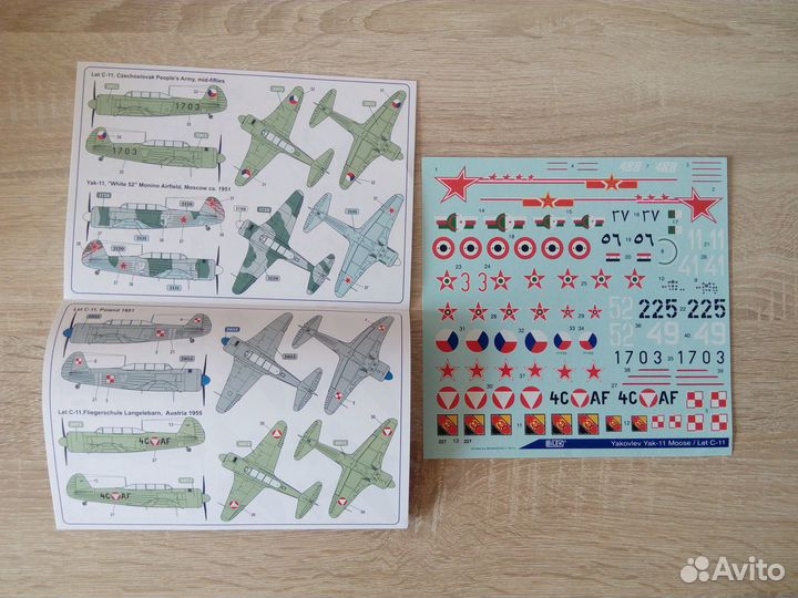 Сборная модель самолета Як-11 Bilek 485 1:48