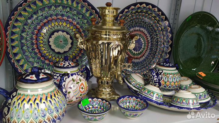 Глиняный чайный сервиз