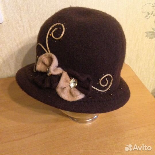Шапка женская Шляпа женская Берет замша