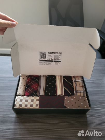 Подарочный набор мужских носков 10 штук