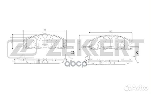 Колодки торм. диск. передн. Ford Explorer IV 05