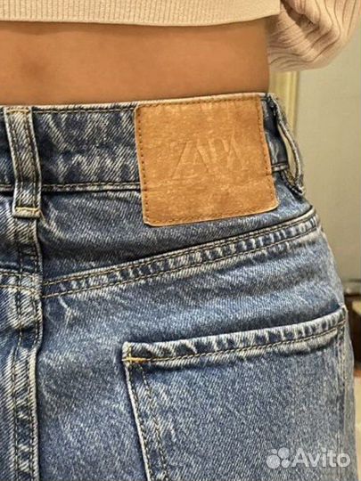 Джинсы Zara Straight Mid Rise