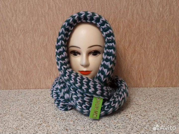 Шарф снуд вязаный