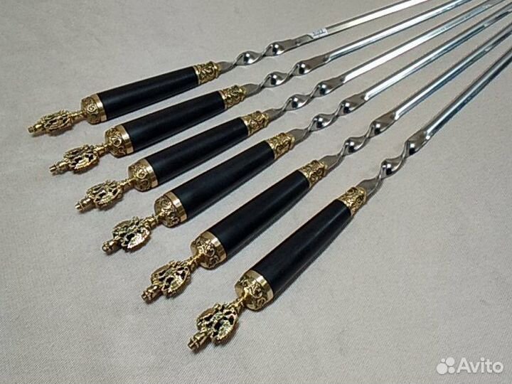 Шампура подарочные Россия (Граб) 6шт