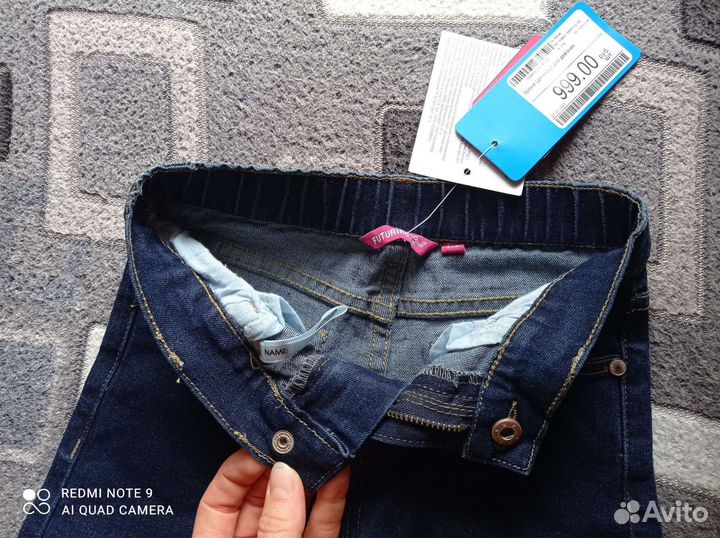 Джинсы для девочки новые 116