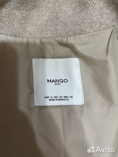 Женское пальто Mango 42-46 шерстяное