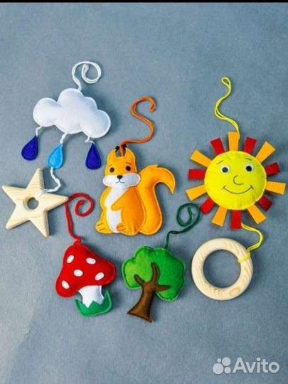 Тренажер монтессори для малышей с игрушками