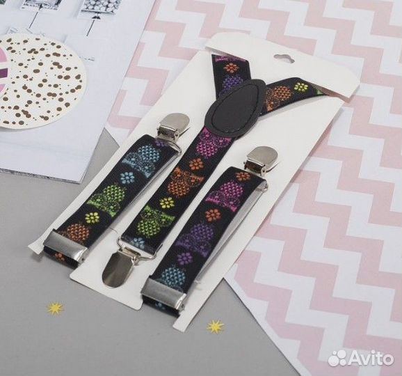 Подтяжки детские «Сова», длина 60 см