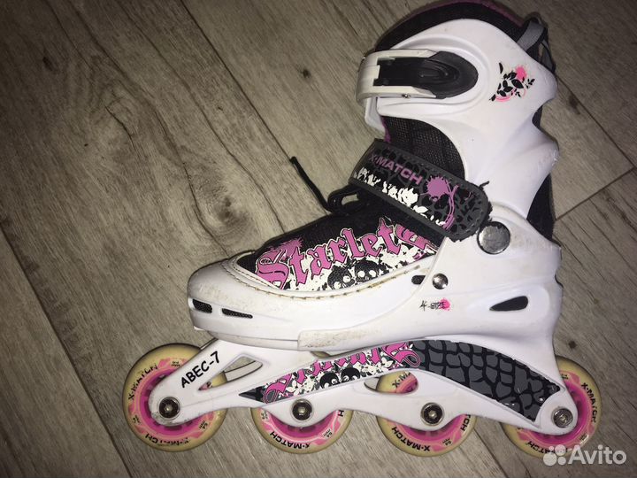 Роликовые коньки детские раздвижные, 30-33 р