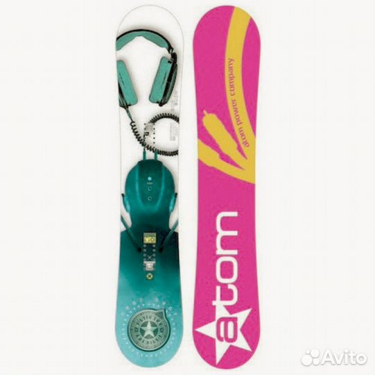 Сноуборд комплект atom женский