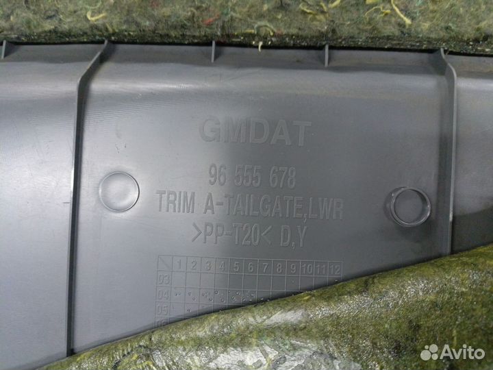 Обшивка крышки багажника Chevrolet Lacetti Хетчбэк