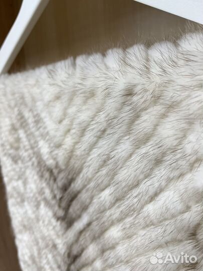 Женский шарф палантин натуральная норка