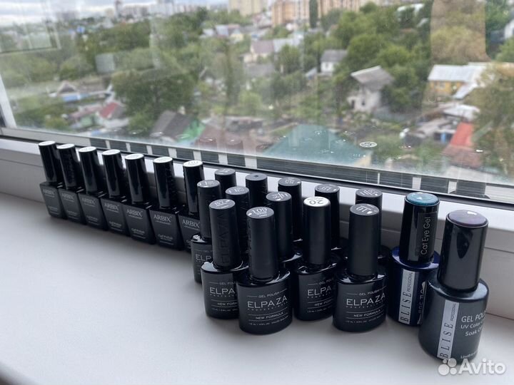 Гель лаки для маникюра набор бу