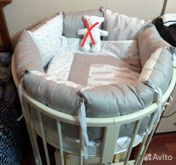 Бортики в детскую кроватку + одеяло