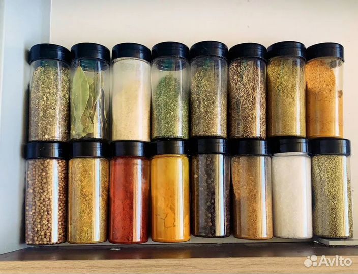 Банки пэт 100 мл, 50 мл / Баночки для специй 15 шт
