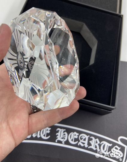 Пепельница Chrome Hearts x Baccarat хрустальная