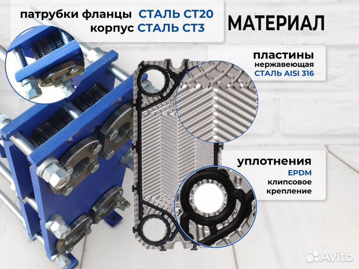 Теплообменник нагрев бассейна 55м3, SN07-20