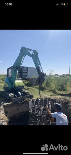 Услуги мини эксковатора