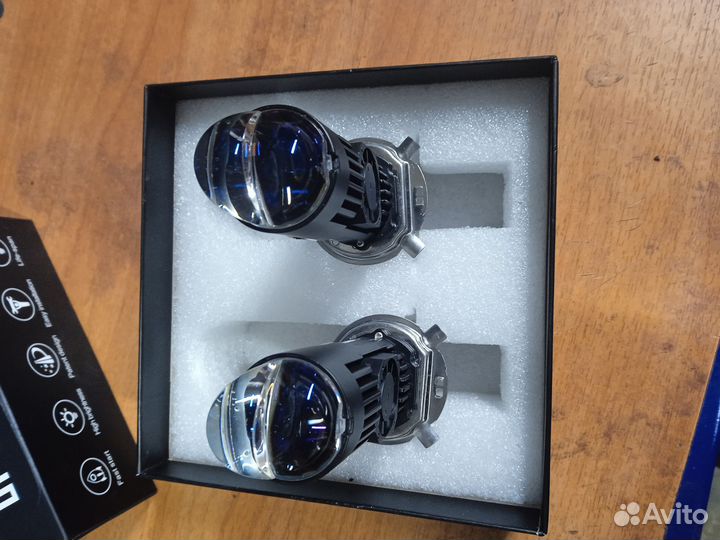 Светодиодные лампы h4 с линзой