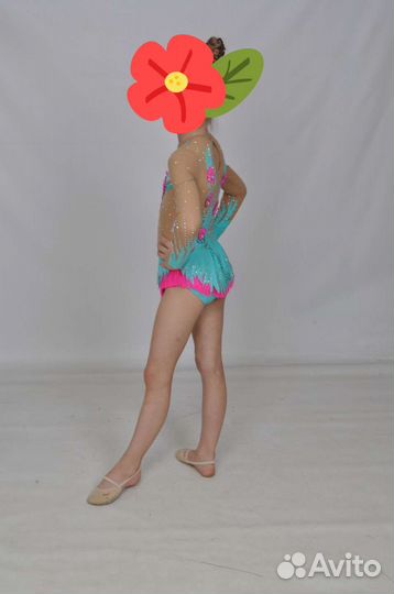 Купальник для художественной гимнастики 7,8,9 лет