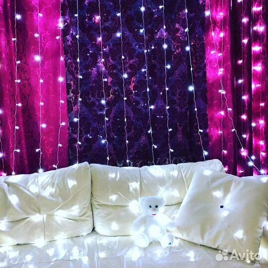 Гирлянда штора занавес 3*2