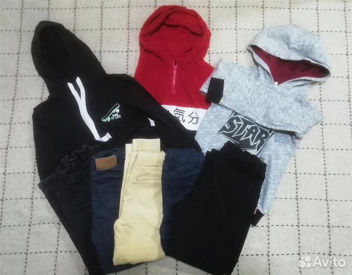 Вещи пакетом на мальчика 122 128