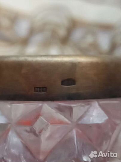 Солонка хрустальная