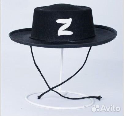 Шляпа карнавальная Зорро Zorro детская и взрослая