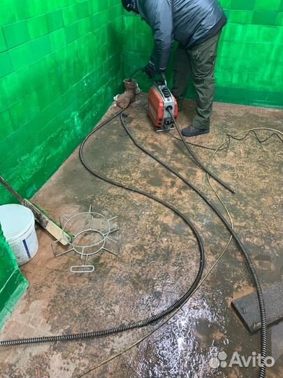 Устранение засоров Прочистка канализации