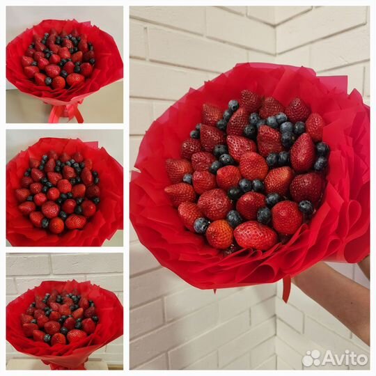 Фруктовая корзина и букеты