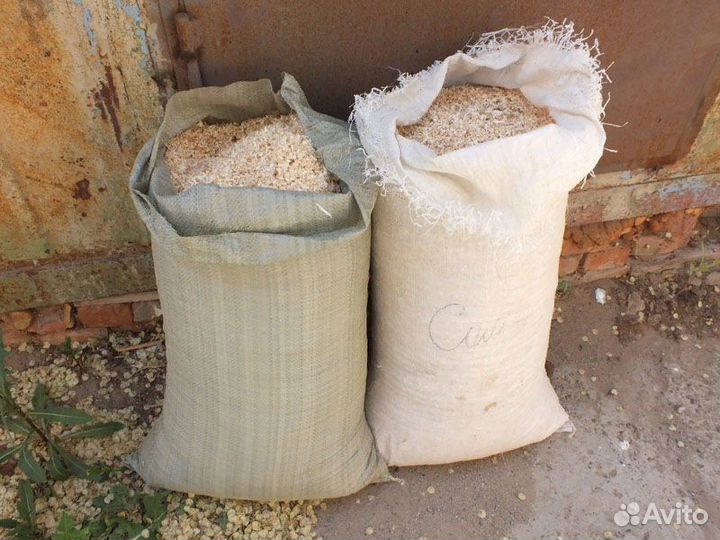 Опилки сухие стружка в мешках