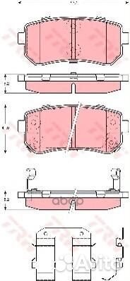 Колодки тормозные дисковые зад GDB3421 GDB3