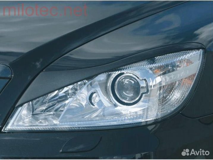 Реснички на фары Skoda Octavia A5 milotec